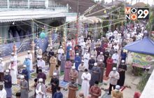 ชาวมุสลิมประกอบศาสนกิจท่ามกลางมาตรการป้องกันโควิด-19