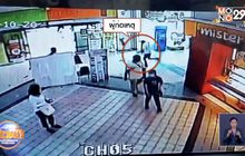 คนร้ายซิ่งเก๋ง วิ่งราวร้านทอง ในห้างดังย่านพระราม2