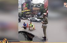 เกิดหลุมยุบกว้าง 1 เมตร กลาง ถ. เพชรบุรี