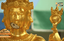 ชาวไทย-ต่างชาติ เดินทางสักการะท้าวมหาพรหมวันแรก