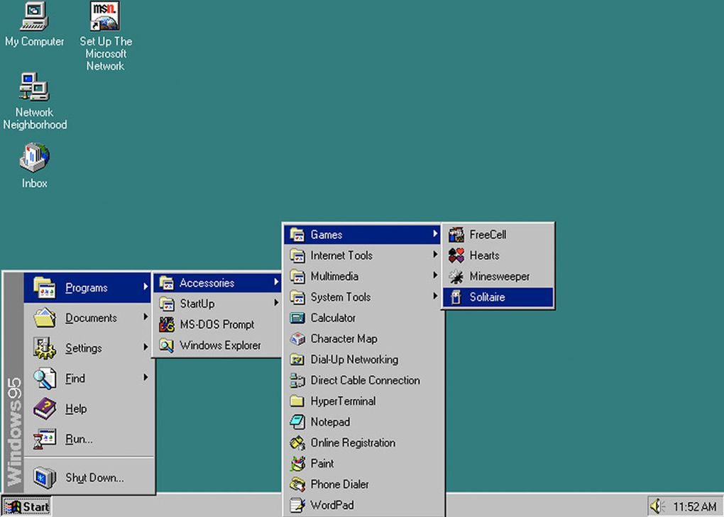windows 95 computer system