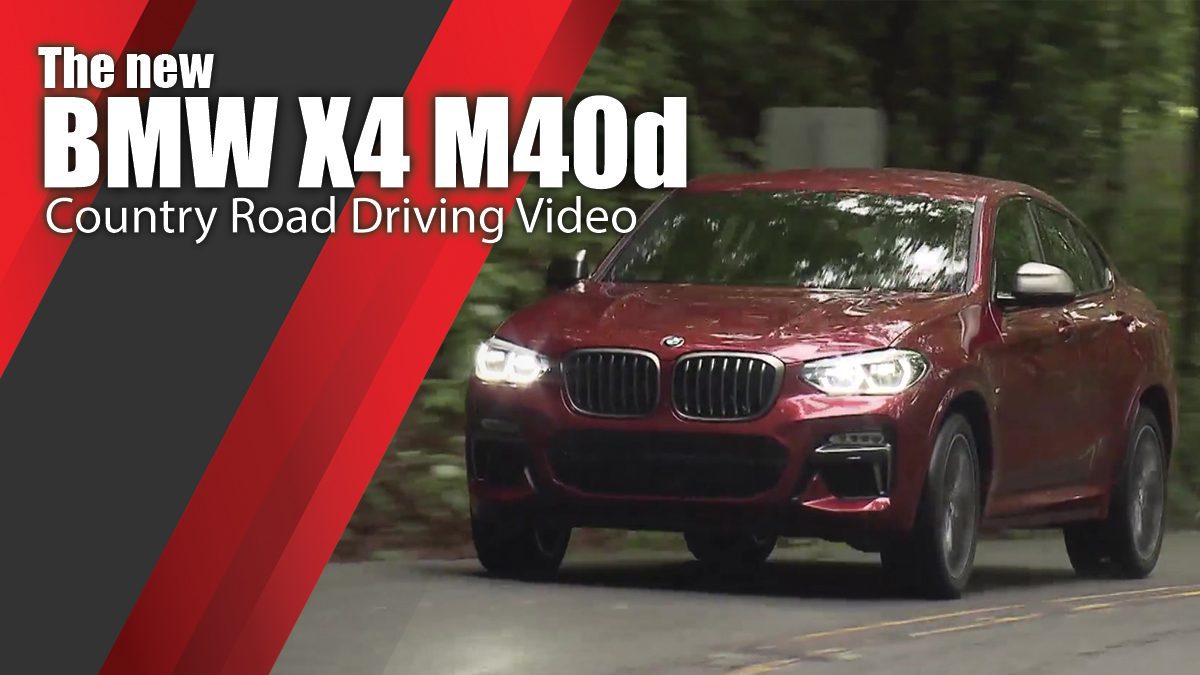 The new BMW X4 M40d. Country Road Driving Video