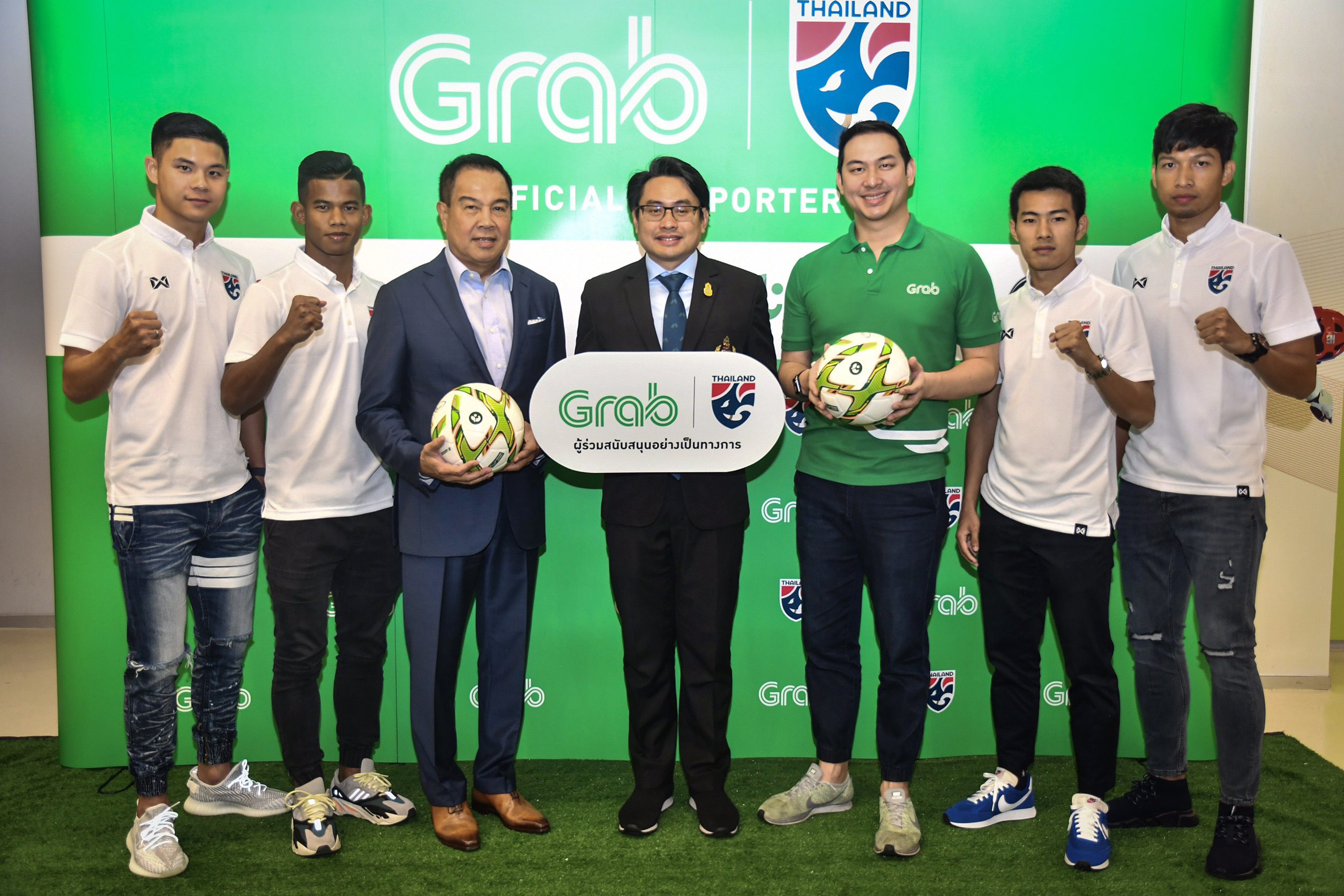 เชียร์ไทยไปกับแกร็บ! ส.บอลเปิดตัว ‘แกร็บ’ ผู้สนับสนุนฟุตบอลทีมชาติไทย