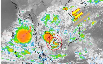 ประเทศไทยตอนบนมีฝนตกหนักบางแห่ง – ตะวันออก, ใต้ มีฝนตกหนักมากมากบางพื้นที่