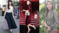 สวยแบบไซส์มินิ ออม สุชาร์ ลุคเฉี่ยวก็ได้  ลุคคิ้วท์ๆ ก็มี