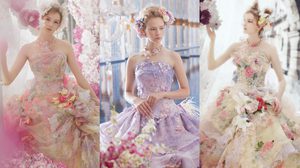 ชุดเจ้าสาวไม่จำเป็นต้องขาว! สีพาสเทลฟรุ้งฟริ้งบ้างก็ได้ สวยละมุนอย่างเจ้าหญิง