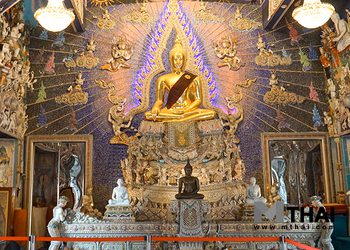 ขอพรพระพุทธสุโขทัย ชมศิลปะปูนปั้นการ์ตูนอุโบสถ วัดปริวาสราชสงคราม