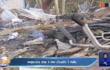 พลุระเบิด ตาย 4 ศพ บ้านพัง 7หลัง