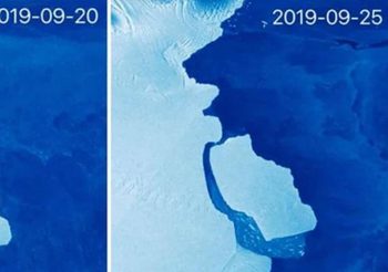 หิ้งน้ำแข็งขนาดใหญ่สุดใน Antarctica แตกตัว