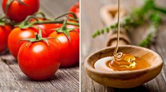 สูตรหน้าใส ผิวขาวอมชมพู ด้วย มะเขือเทศ+น้ำผึ้ง