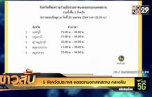 5 จังหวัดประกาศ งดออกนอกเคหสถาน กลางคืน