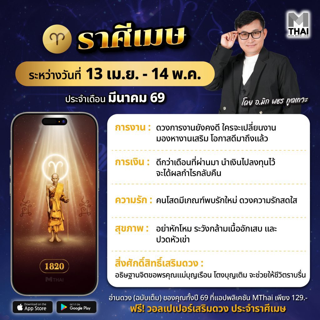 ดวงชะตาราศีเมษ