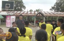 โมโนกรุ๊ปมอบแป้นบาส-จัดโมโนบาสเกตบอลดรีมที่จังหวัดศรีสะเกษ