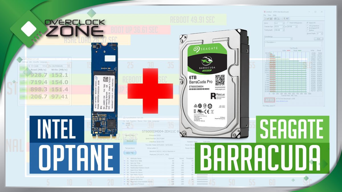 เพิ่มความแรง Harddisk ให้เทียบเท่า SSD ด้วย Intel Optane Memory : เทสท์ด้วย Seagate Barracuda 6TB