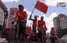 ผู้สนับสนุน NLD หาเสียงในนครย่างกุ้ง