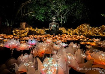 เช็กอิน ห่มสไบ ชมไฟ ณ สัทธา อุทยานไทย NaSatta Light Festival Winter Illumination 2024