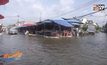 น้ำท่วมตลาดไผ่ท่าโพ จ.พิจิตร กลายเป็นตลาดน้ำ