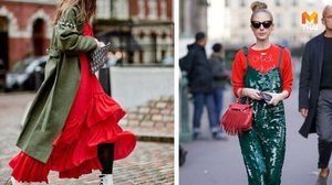 แกล้งๆ แต่งตัวธีมคริสต์มาส แมทช์สีแดง-เขียว ยังไงให้ดูเป็นแฟชั่นนิสต้า