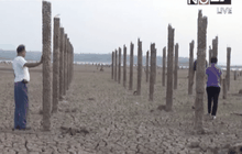 ชุมชนใต้อ่างเก็บน้ำแม่จางโผล่พ้นน้ำจากภัยแล้ง