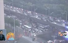 ความเสียหายจากพายุฝนที่พัดถล่มตอนเหนือของจีน