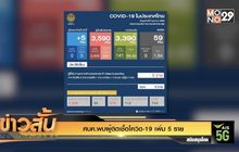 ศบค.พบผู้ติดเชื้อโควิด-19 เพิ่ม 5 ราย