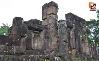 “ทบ.” เปิดภาพ “ปราสาทตาเมือนธม” เสียหาย จากการถูก “กัมพูชา” โจมตียิงปืนเล็ก-ปืนใหญ่-จรวด BM-21 ใส่