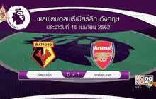 ผลฟุตบอลพรีเมียร์ลีก อังกฤษ