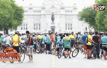 ซ้อมจัดจราจรอีกครั้ง bike for mom