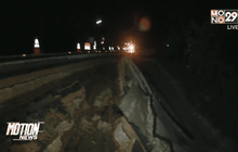 ถนนคลอง 13 อ.ธัญบุรี ทรุดตัวลึกกว่า 3 เมตร