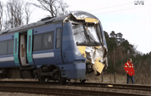 รถไฟชนกับรถแทรกเตอร์ในอังกฤษ