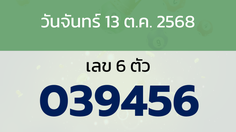 หวยลาว งวดวันจันทร์ 13 ตุลาคม 2568
