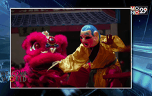 EPA : งาน “ตำนานการเชิดสิงโต” ในย่านไทม์สแควร์ ของฮ่องกง