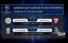 ผลยูฟ่า แชมเปี้ยนส์ ลีก รอบ 16 ทีมนัดที่สอง