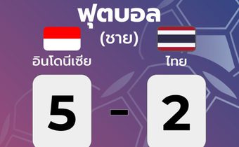 ซีเกมส์2023 – อินโดฯ เอาชนะทีมชาติไทยไปได้ 5-2