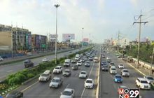ถ.พหลโยธินฝั่งขาออก กทม.รถติดสะสม