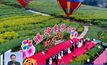 การแต่งงานหมู่บนบอลลูนในจีน
