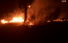 ไฟไหม้ทุ่งหญ้าเกาะพระทอง จ.พังงา