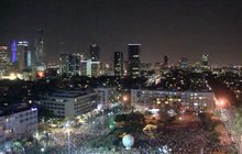 เดินขบวนเรียกร้องสันติภาพอิสราเอล-ปาเลสไตน์