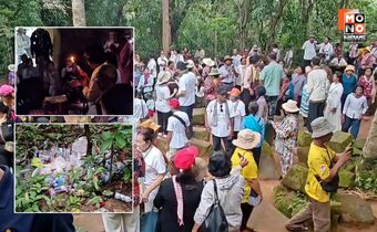 ทัวร์เขมร 23 คัน แห่เที่ยว-ทำพิธีกลางปราสาทตาควาย อึ้ง! ทิ้งขยะเกลื่อนหน้าปราสาท