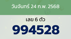 หวยลาว งวดวันจันทร์ 24 กุมภาพันธ์ 2568