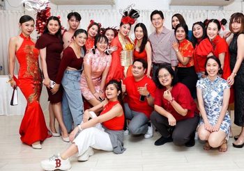 ณพ ณรงค์เดช นำทีมผู้บริหารจัดงานเลี้ยงพนักงานรพ.นวเวช ในงาน NVV CHINESE RABBIT NEW YEAR