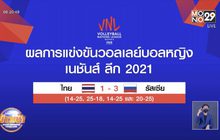 ลูกยางสาวไทยฮึดไม่ไหวพ่ายรัสเซียศึกเนชั่นส์ลีก