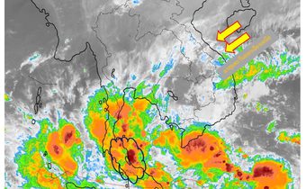 ภาคใต้ ตั้งแต่สุราษฎร์ฯ ลงไป ระวังฝนตกหนัก-หนัก