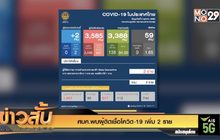 ศบค.พบผู้ติดเชื้อโควิด-19 เพิ่ม 2 ราย