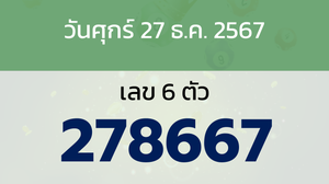 หวยลาว งวดวันศุกร์ 27 ธันวาคม 2567