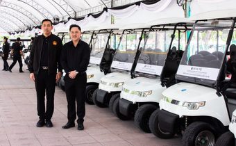 บริษัท เอช เซม เทรดดิ้ง คอร์ปอเรชั่น จำกัด ร่วมกับ จังหวัดพระนครศรีอยุธยา สนับสนุนรถกอล์ฟไฟฟ้าเพื่ออำนวยความสะดวกผู้เข้าร่วมพระราชพิธีถวายบังคมพระบรมศพ สมเด็จพระนางเจ้าสิริกิติ์ พระบรมราชินีนาถ พระบรมราชชนนีพันปีหลวง
