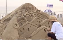 อินเดียจัดเทศกาลศิลปะทรายนานาชาติ