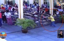 ตร.ปลอมตัวเป็นคนงานในวัดรวบโจร