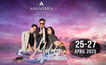 บุรินทร์ – ลีเดีย – บอย พีซเมคเกอร์” นำทีม! ชวนดื่มด่ำกับการพักผ่อน พร้อมชมคอนเสิร์ตสุดเอ็กซ์คลูซีฟริมทะเล “Melody by the Sea”  ฉลอง 1 ปี อนันตรา เกาะยาวใหญ่ 25-27 เมษายน นี้