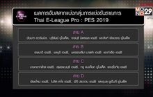 16 สโมสรบอลแบ่งสายเปิดศึก Thai E-League Pro